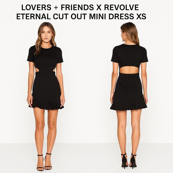 LOVERS + FRIENDS X REVOLVE ETERNAL CUT OUT MINI DRESS XS - Picture 1 of 7